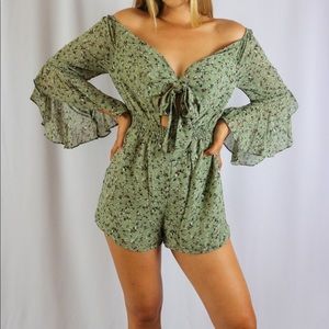 Women’s floral romper